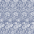 THE MASTER HERBALIST Scented Drawer Liners Lavender LAVENDER SCENTED Drawer Liners in BLUE William Morris Design