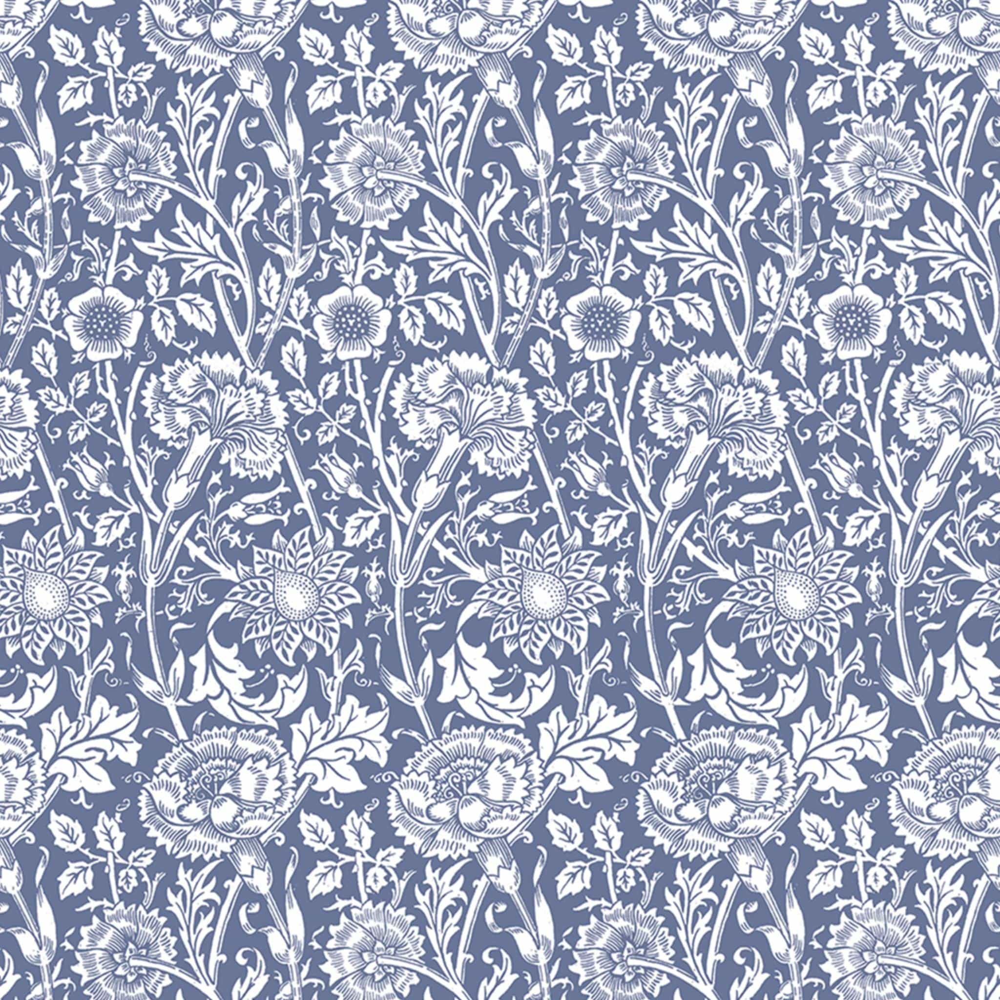 THE MASTER HERBALIST Scented Drawer Liners Lavender LAVENDER SCENTED Drawer Liners in BLUE William Morris Design