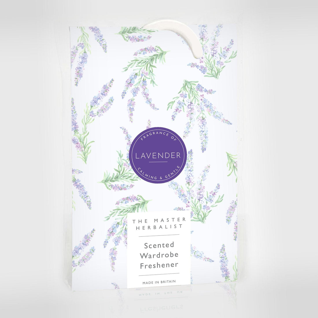 THE MASTER HERBALIST Wardrobe Freshener Lavender LAVENDER Scented Wardrobe Freshener in a Traditional Floral Design