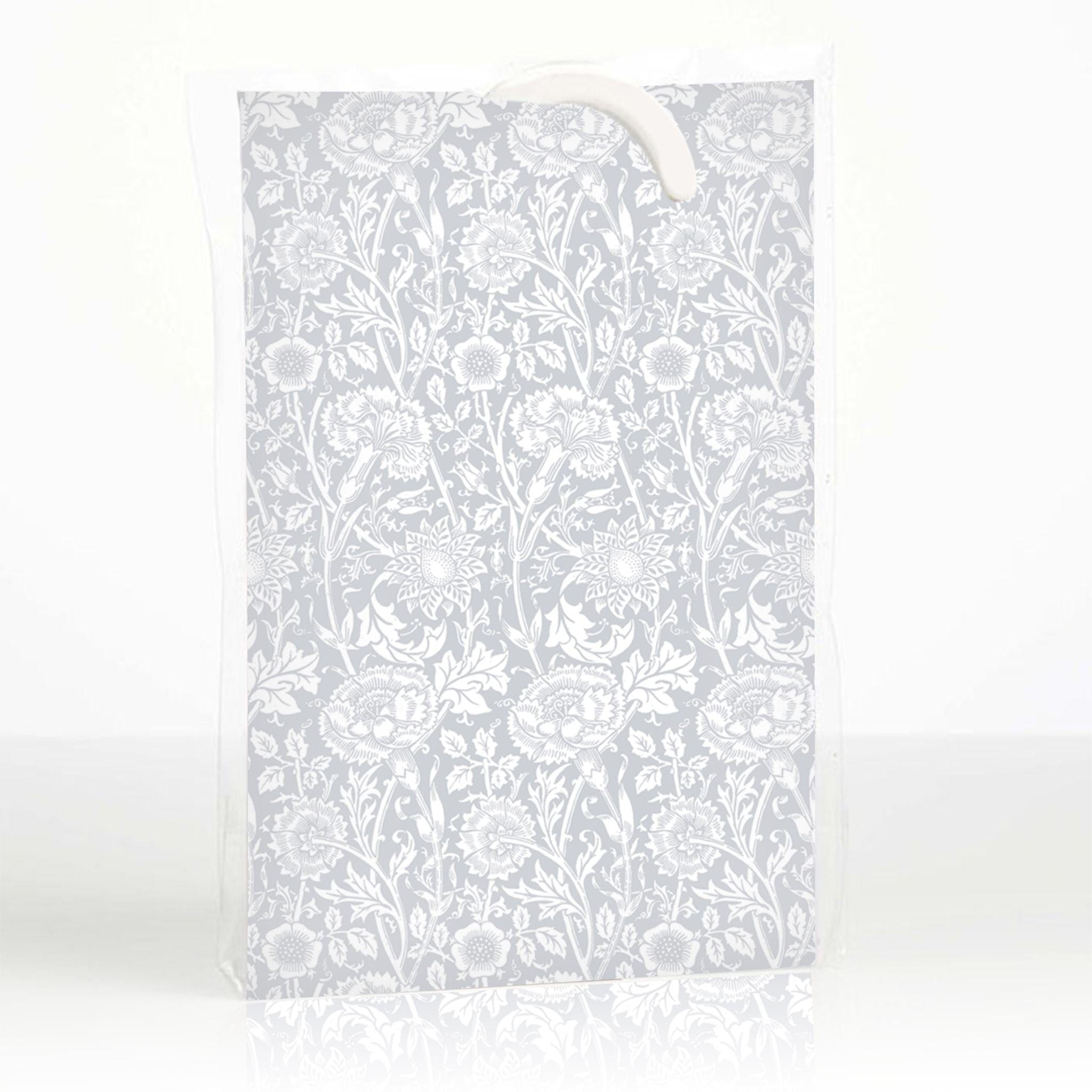 THE MASTER HERBALIST Wardrobe Freshener Lily of The Valley LILY SCENTED Wardrobe Freshener in a WILLIAM MORRIS DESIGN in GREY