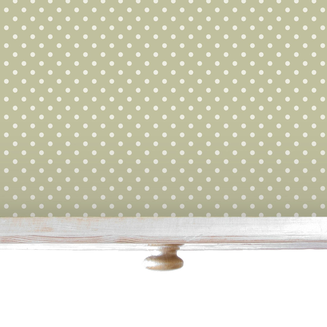 THE MASTER HERBALIST Wipe Clean Drawer Liners Polka Dot Wipe Clean & Unscented Drawer Liners in SAGE GREEN POLKA DOT