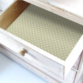 THE MASTER HERBALIST Wipe Clean Drawer Liners Polka Dot Wipe Clean & Unscented Drawer Liners in SAGE GREEN POLKA DOT
