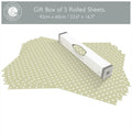 THE MASTER HERBALIST Wipe Clean Drawer Liners Polka Dot Wipe Clean & Unscented Drawer Liners in SAGE GREEN POLKA DOT