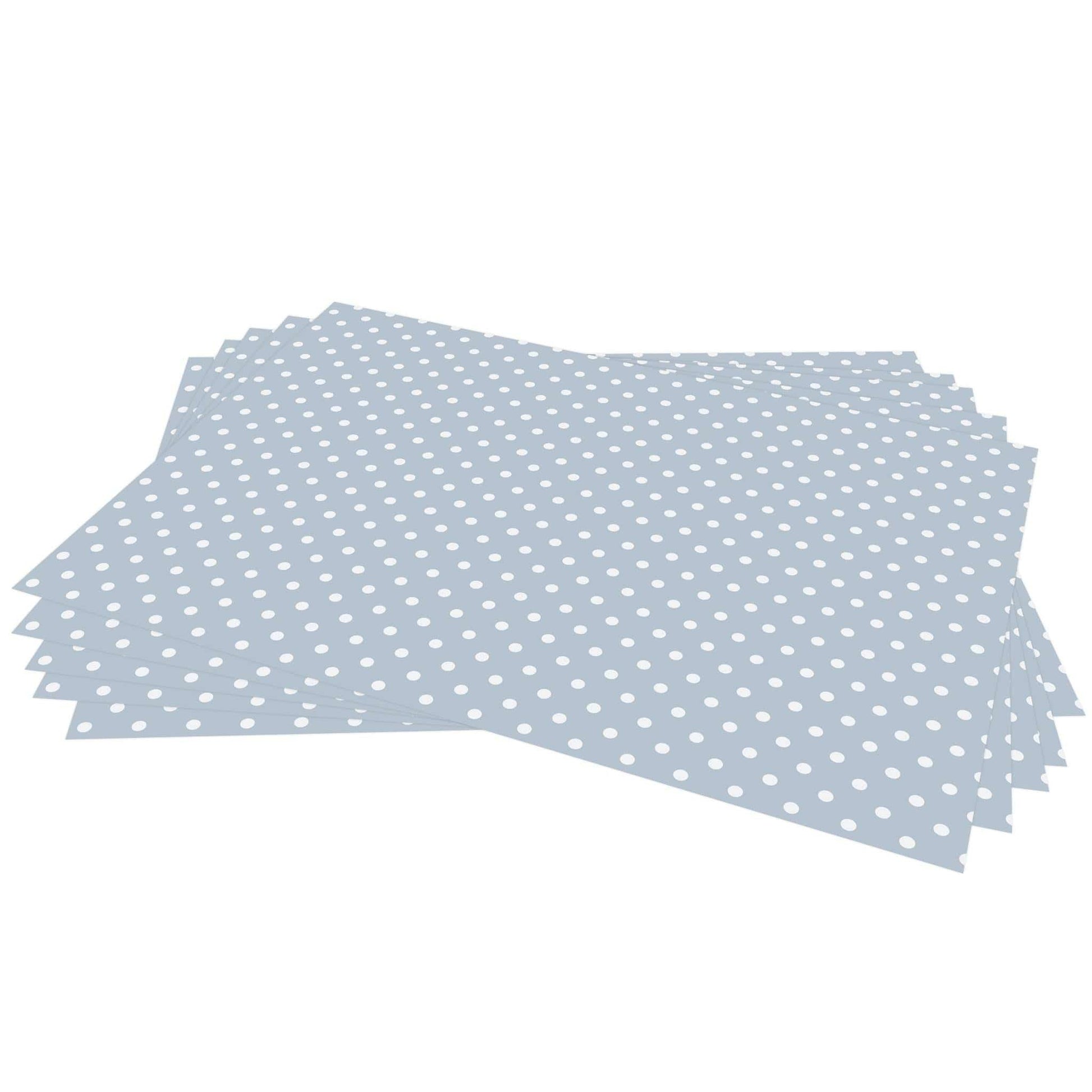 THE MASTER HERBALIST Wipe Clean Drawer Liners Wipe Clean & Unscented Drawer Liners in a COOK'S BLUE POLKA DOT Design