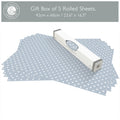 THE MASTER HERBALIST Wipe Clean Drawer Liners Wipe Clean & Unscented Drawer Liners in a COOK'S BLUE POLKA DOT Design