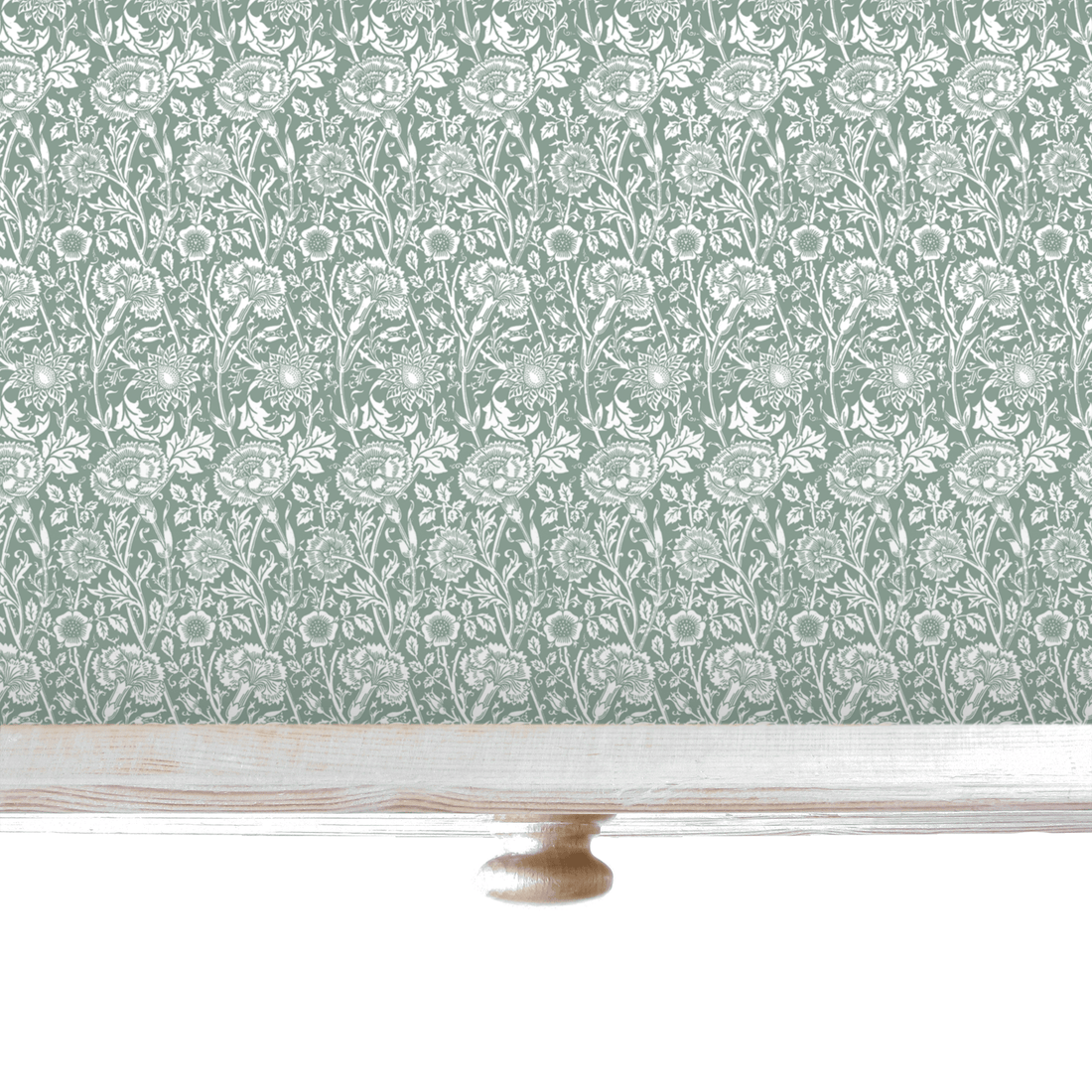 THE MASTER HERBALIST Wipe Clean Drawer Liners William Morris Wipe Clean & Unscented Drawer Liners in DUCK EGG BLUE