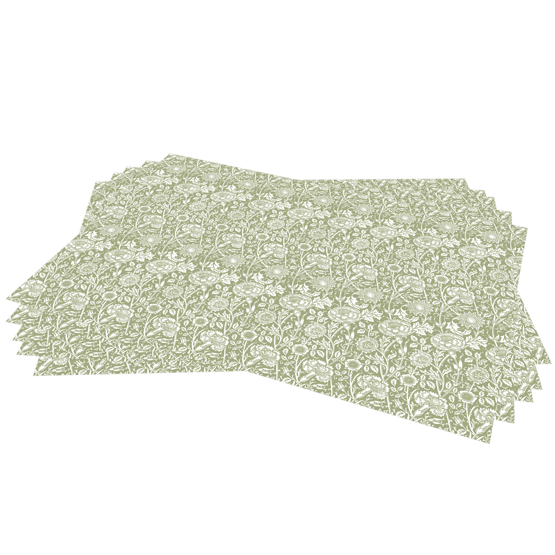 THE MASTER HERBALIST Wipe Clean Drawer Liners William Morris Wipe Clean & Unscented Drawer Liners in SAGE GREEN