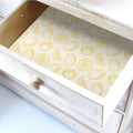 THE MASTER HERBALIST Wipe Clean Drawer Liners Wipe Clean & Unscented Drawer Liners with a YELLOW LEMONS Design
