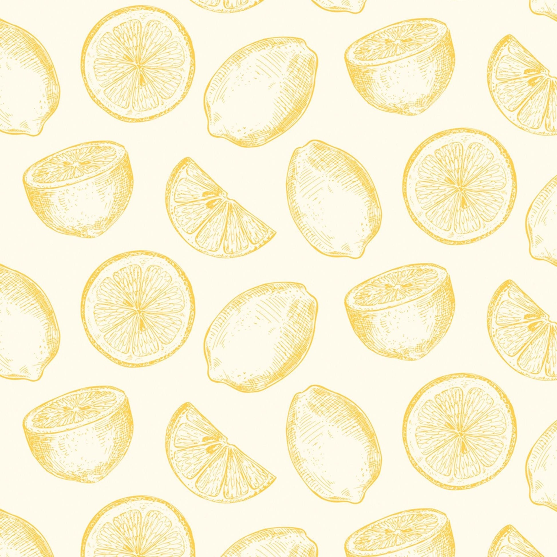 THE MASTER HERBALIST Wipe Clean Drawer Liners Wipe Clean & Unscented Drawer Liners with a YELLOW LEMONS Design